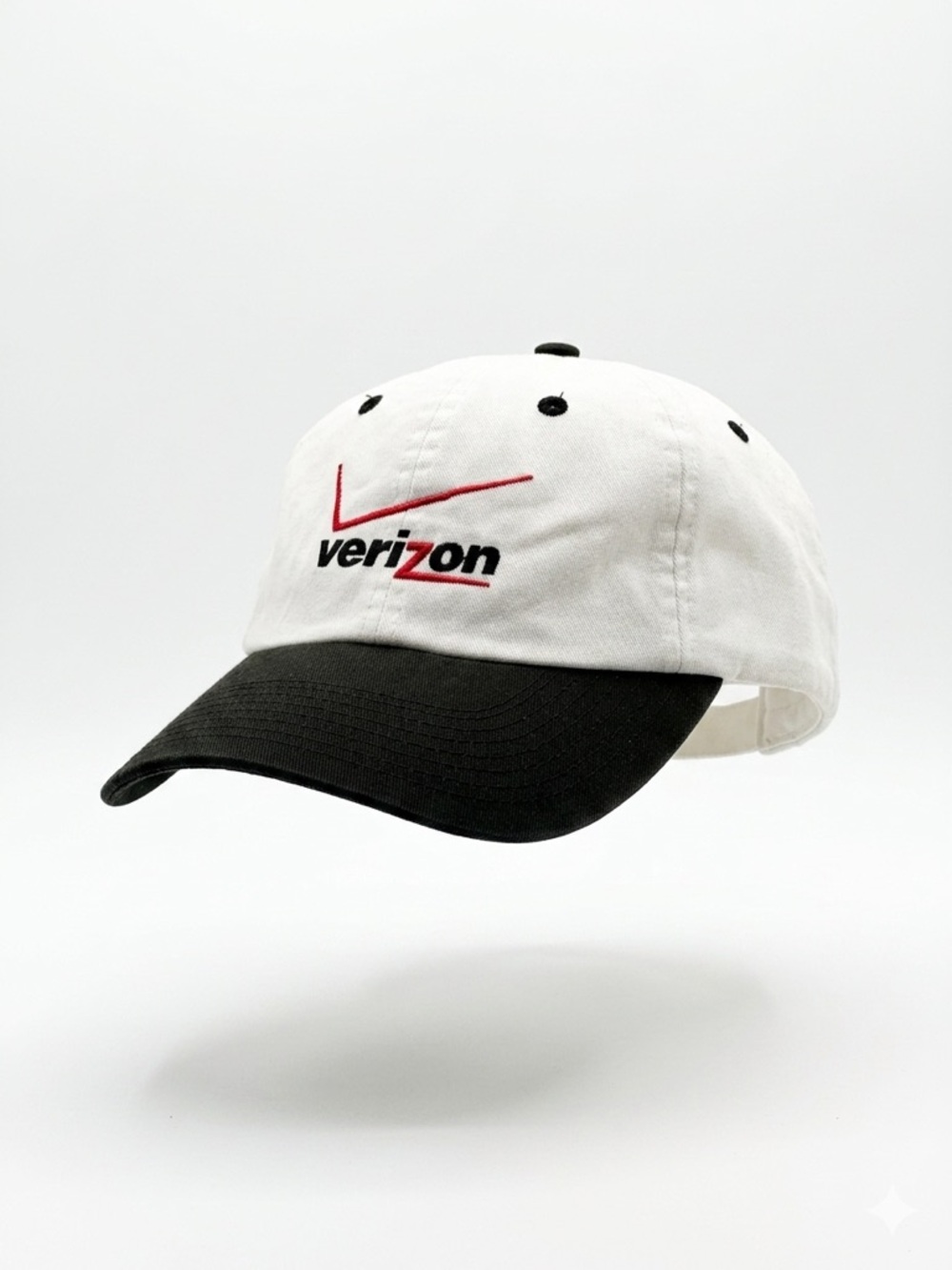 Verizon Two-Tone Logo Baseball Cap - White and Black